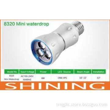 Aluminum 100Lm 6watt LED Focus Light 50000h With E27 3pcs C